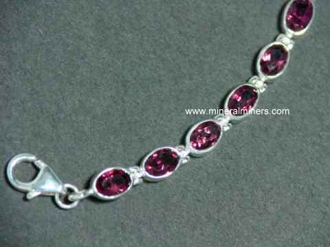 Rhodolite Garnet Bracelet