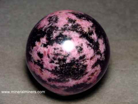 Manganese and Rhodonite Sphere 84mm