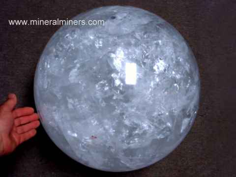 Quartz Sphere: large quartz crystal sphere