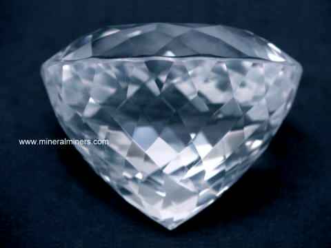 Quartz Crystal Gemstones: Large gemstones of natural rock crystal quartz & star quartz