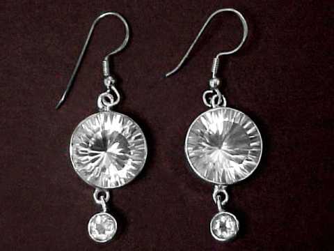 Rock Crystal Quartz Earrings
