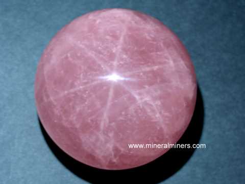 star Rose Quartz Sphere