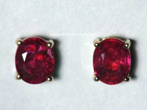 Ruby Earrings Genuine 14k Gold Genuine Ruby Earrings Item Rbyj332 Jewelry