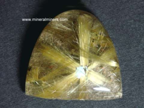 Golden Rutilated Quartz Gemstone