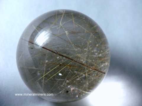 Rutilated Quartz Sphere