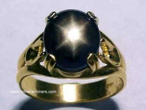 Lovely 1.5 Ct Genuine africain Star Sapphire STERLING 925 SILVER RING Taille 5-10 