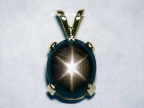 Black Star Sapphire Jewelry Natural Star Sapphire Rings