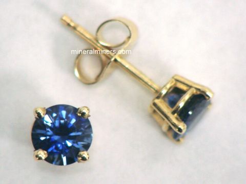 Blue Sapphire Earrings