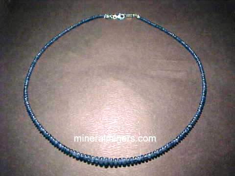 583.00 CTS EARTH MINED HAND MADE SINGLE STRAND RICH BLUE SAPPHIRE BEADS NECKLACE