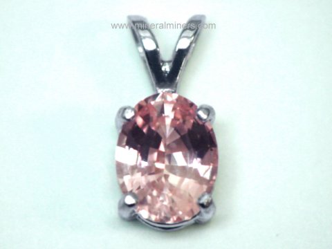 Padparadscha Sapphire Jewelry: GIA Certified Natural Padparadscha Sapphire Pendants and Necklaces