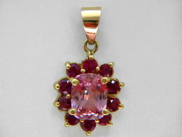 Royal Flower Pink Sapphire Necklace - 5 Ct Large Fuchsia Sapphire – Spirit  Art USA