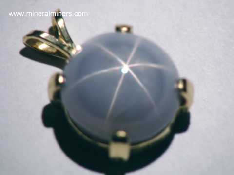 Star Sapphire Jewelry: Natural Star Sapphire Necklace