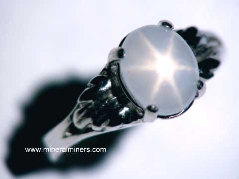 Burmese Blue Star Sapphire Engagement Ring in White Gold | Exquisite  Jewelry for Every Occasion | FWCJ