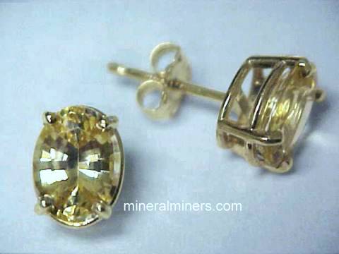 Yellow Sapphire Earrings