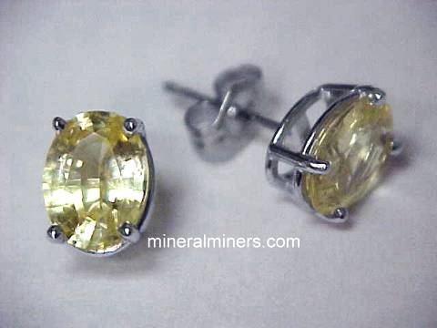 Yellow Sapphire Earrings