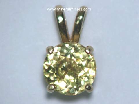 Yellow Sapphire Pendant