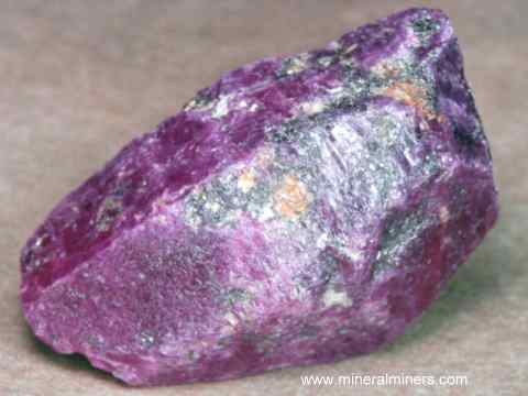 Red-Purple (magenta) Sapphire Crystal
