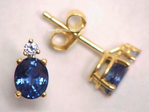 Blue Sapphire Earrings