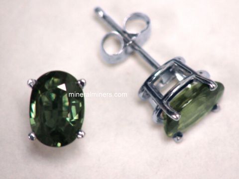 Green Sapphire Earrings