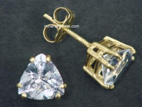 White Sapphire Earrings
