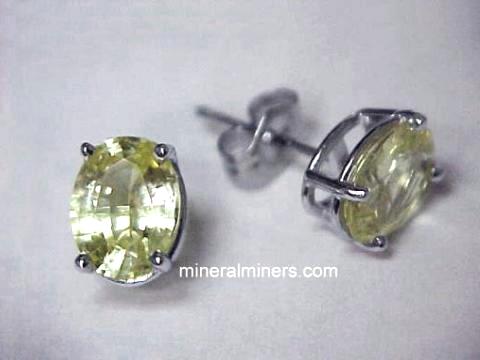 yellow sapphire earrings yellow sapphire earrings