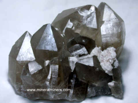 Smoky Quartz Crystals; natural smoky quartz mineral specimens