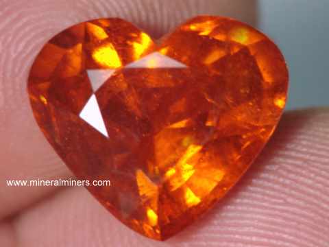 Mandarin Spessartite Garnet Gemstone