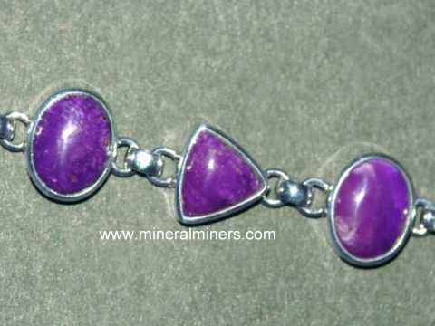 Sugilite Jewelry: sugilite pendants, rings, bracelets and sugilite 