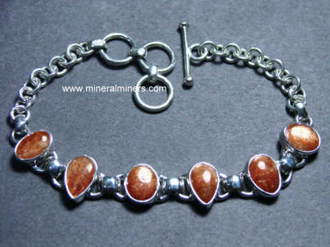 Natural Sunstone Bracelet