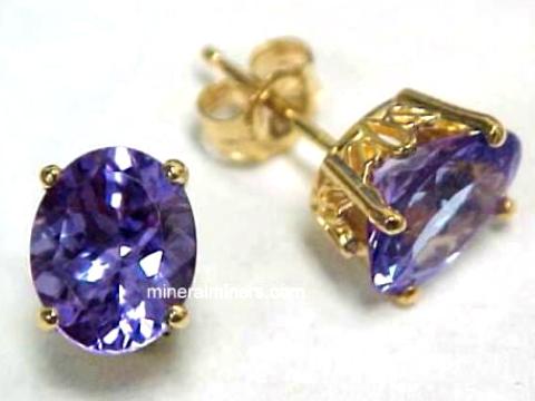 Tanzanite Earrings In Sterling Silver Item Tanj260 Tanzanite Earrings