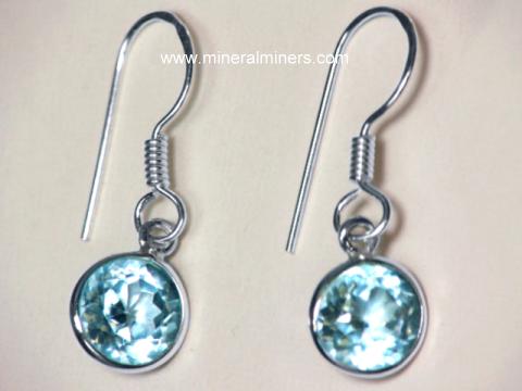 Blue Topaz Earrings