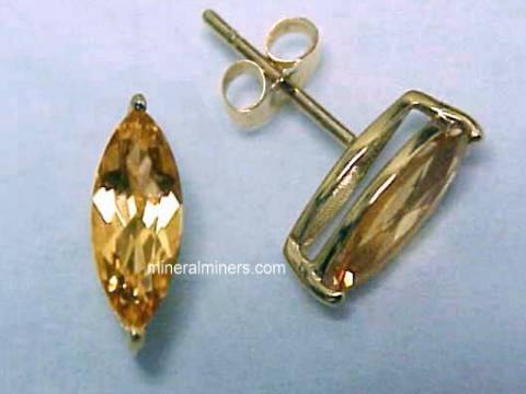 Imperial Topaz Earrings And Golden This