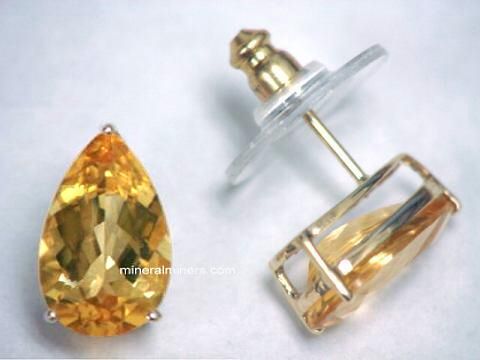 Imperial Topaz Earrings And Golden Item Topj256 Topaz Jewelry