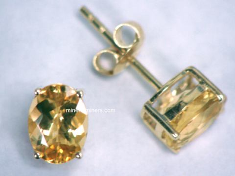 Golden Topaz Earrings