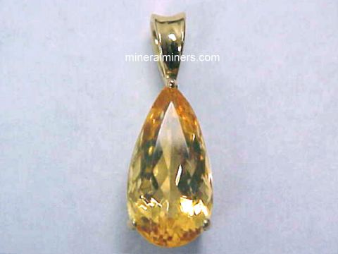 Topaz Necklaces - Golden Topaz Necklaces