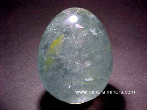 Topaz Mineral Spheres and Eggs