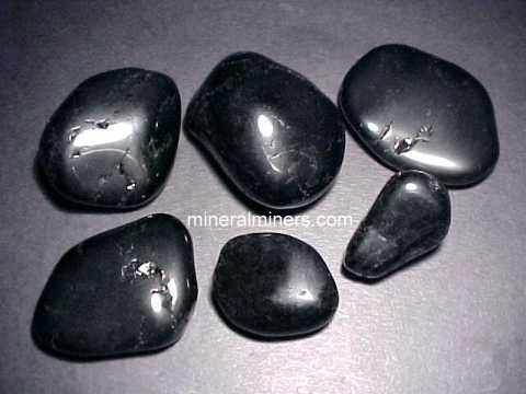 Polished black tourmaline deals