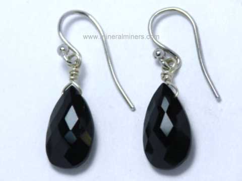 Black Tourmaline Earrings