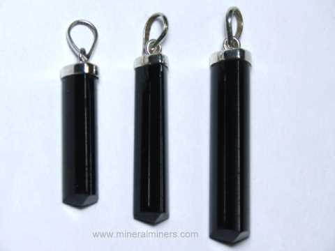 Black Tourmaline Pendants