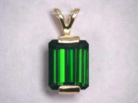 Green Tourmaline Jewelry: green tourmaline pendant