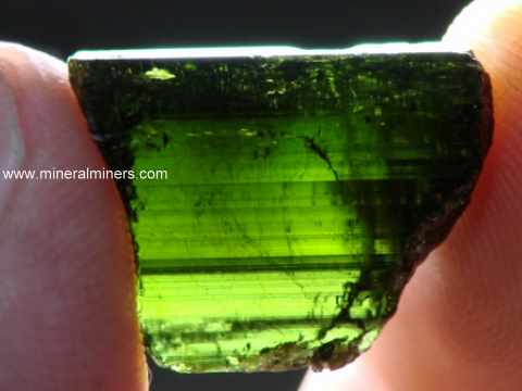 Green Tourmaline Rough