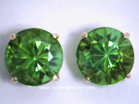 Green Tourmaline Earrings