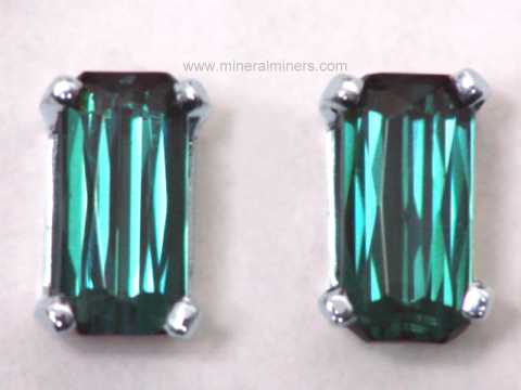 Green Tourmaline Jewelry Stud Earrings Pendants Necklaces 14k Dark Greenish Blue Tourmaline Back Stud Earrings Item