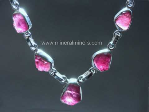 Pink Tourmaline Necklaces