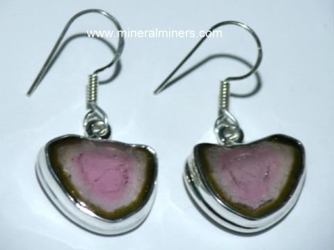 Watermelon Tourmaline Earrings