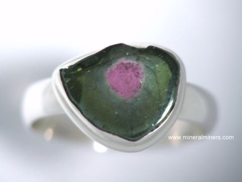 Watermelon Tourmaline Ring