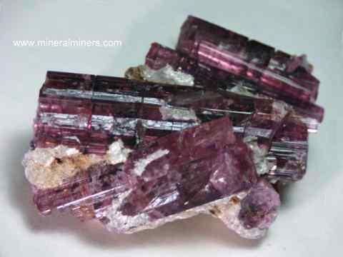Rubellite Tourmaline Crystals