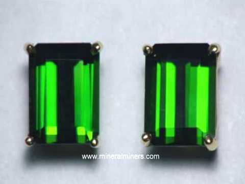 Green Tourmaline Earrings