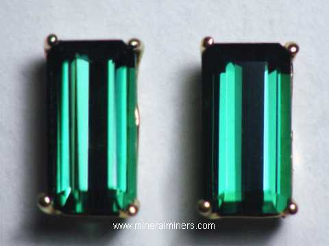 Indicolite Tourmaline Earrings