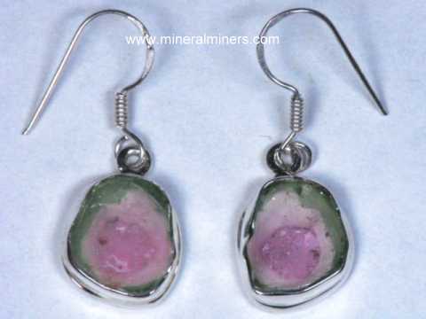 Watermelon Tourmaline Earrings